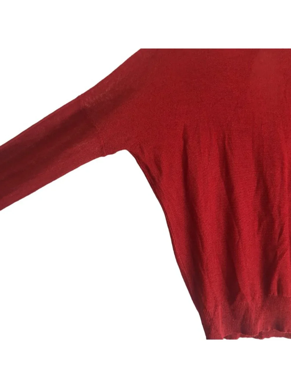 Zara Knits Womens Rust Turtleneck Back Cut Out Sweater Top Size Medium